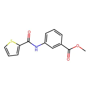 Methyl 3-(thiophene-2-carbonylamino)benzoate structure
