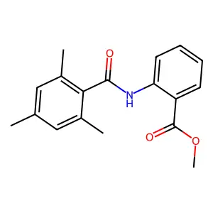 Methyl 2-(2,4,6-trimethylbenzamido)benzoate structure