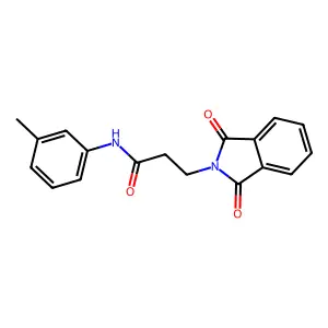 3-(1,3-dioxo-2,3-dihydro-1H-isoindol-2-yl)-N-(3-methylphenyl)propanamide structure