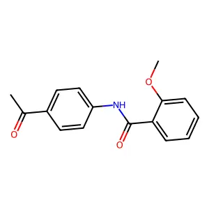 N-(4-Acetylphenyl)-2-methoxybenzamide structure