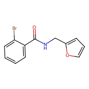 2-溴-N-(呋喃-2-基甲基)苯甲酰胺 structure