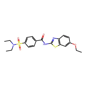 4-(diethylsulfamoyl)-N-(6-ethoxy-1,3-benzothiazol-2-yl)benzamide structure