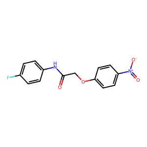 N-(4-fluorophenyl)-2-(4-nitrophenoxy)acetamide structure