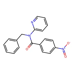 N-benzyl-4-nitro-N-pyridin-2-ylbenzamide structure