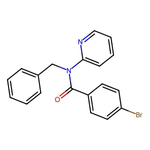 N-苄基-4-溴-N-(吡啶-2-基)苯甲酰胺 structure