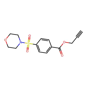 Prop-2-yn-1-yl 4-(morpholin-4-ylsulfonyl)benzoate structure
