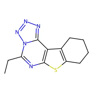 7-ethyl-10-thia-3,4,5,6,8-pentaazatetracyclo[7.7.0.0^{2,6}.0^{11,16}]hexadeca-1(9),2,4,7,11(16)-pentaene structure