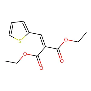 1,3-Diethyl 2-(2-thienylmethylene)propanedioate structure
