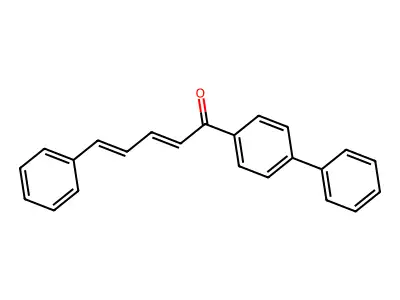 5-Phenyl-1-(4-phenylphenyl)penta-2,4-dien-1-one structure