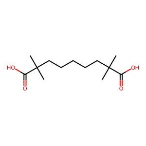 2,2,8,8-四甲基壬二酸 structure