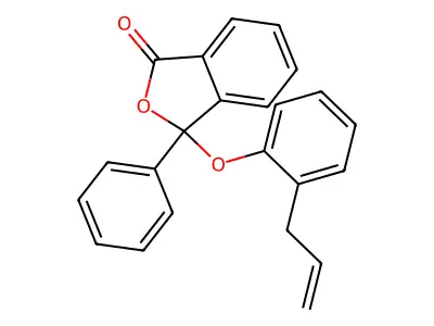 3-(2-allylphenoxy)-3-phenyl-2-benzofuran-1(3H)-one structure