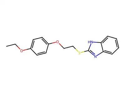 2-[2-(4-Ethoxy-phenoxy)-ethylsulfanyl]-1H-benzoimidazole structure