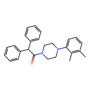 1-[4-(2,3-Dimethylphenyl)piperazin-1-yl]-2,2-diphenylethanone structure