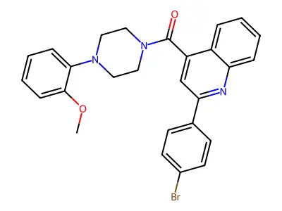 [2-(4-Bromophenyl)quinolin-4-yl]-[4-(2-methoxyphenyl)piperazin-1-yl]methanone structure