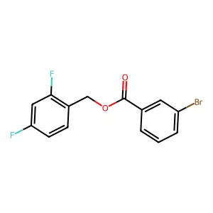 (2,4-Difluorophenyl)methyl 3-bromobenzoate structure