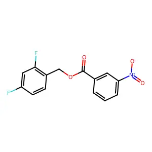 2,4-Difluorobenzyl 3-nitrobenzoate structure