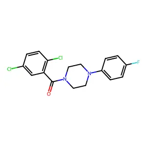 (2,5-Dichlorophenyl)-[4-(4-fluorophenyl)piperazin-1-yl]methanone structure