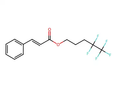 4,4,5,5,5-pentafluoropentyl (2E)-3-phenylprop-2-enoate structure