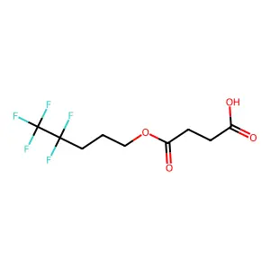 4-Oxo-4-[(4,4,5,5,5-pentafluoropentyl)oxy]butanoic acid structure