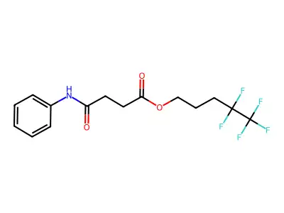 4,4,5,5,5-Pentafluoropentyl 4-oxo-4-(phenylamino)butanoate structure