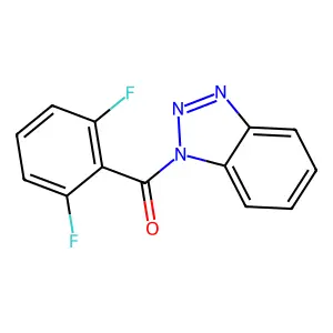 Benzotriazol-1-yl-(2,6-difluorophenyl)methanone structure