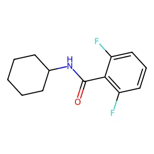 N-cyclohexyl-2,6-difluorobenzamide structure