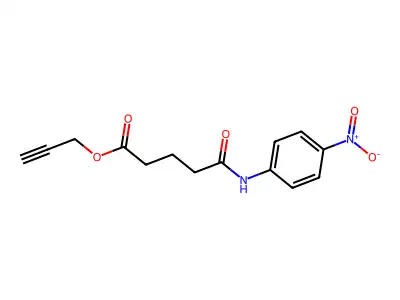 Prop-2-ynyl 5-(4-nitroanilino)-5-oxopentanoate structure
