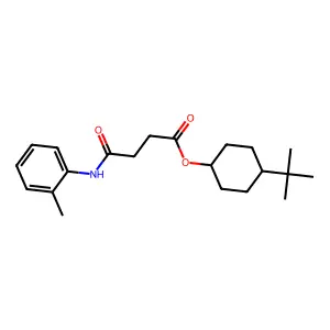 4-Tert-butylcyclohexyl 4-[(2-methylphenyl)amino]-4-oxobutanoate structure