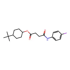 4-Tert-butylcyclohexyl 4-[(4-iodophenyl)amino]-4-oxobutanoate structure