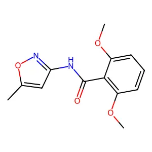 2,6-dimethoxy-N-(5-methyl-1,2-oxazol-3-yl)benzamide structure