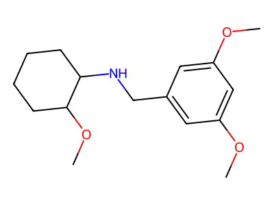 N-[(3,5-dimethoxyphenyl)methyl]-2-methoxycyclohexan-1-amine structure