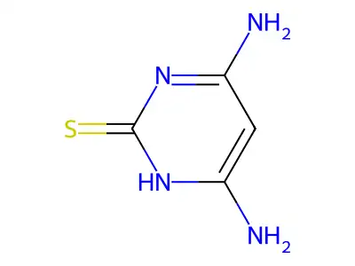 2-Thio-6-aminocytosine structure