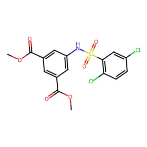 Dimethyl 5-{[(2,5-dichlorophenyl)sulfonyl]amino}isophthalate structure