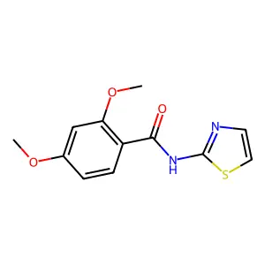 2,4-dimethoxy-N-(1,3-thiazol-2-yl)benzamide structure