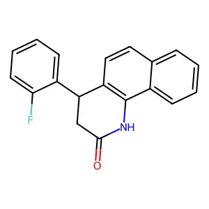 4-(2-Fluorophenyl)-3,4-dihydrobenzo[h]quinolin-2(1H)-one structure