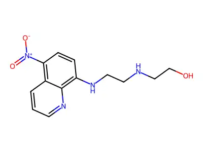 2-({2-[(5-Nitroquinolin-8-yl)amino]ethyl}amino)ethanol structure