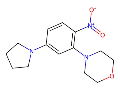 4-(2-Nitro-5-pyrrolidin-1-ylphenyl)morpholine structure