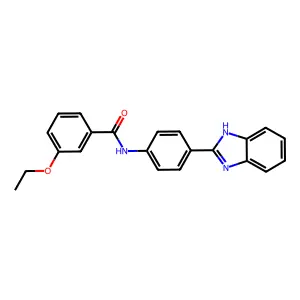 N-[4-(1H-benzimidazol-2-yl)phenyl]-3-ethoxybenzamide structure
