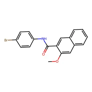 N-(4-bromophenyl)-3-methoxynaphthalene-2-carboxamide structure
