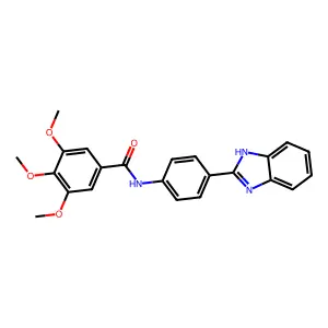 N-(4-(1H-benzo[d]imidazol-2-yl)phenyl)-3,4,5-trimethoxybenzamide structure