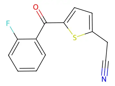2-[5-(2-Fluorobenzoyl)-2-thienyl]acetonitrile structure