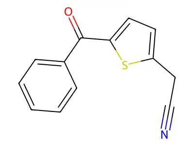 2-(5-Benzoylthiophen-2-yl)acetonitrile structure