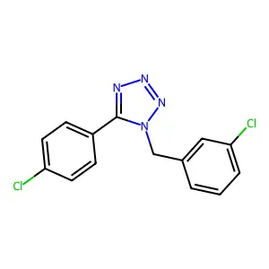 1-(3-Chlorobenzyl)-5-(4-chlorophenyl)-1H-1,2,3,4-tetrazole structure