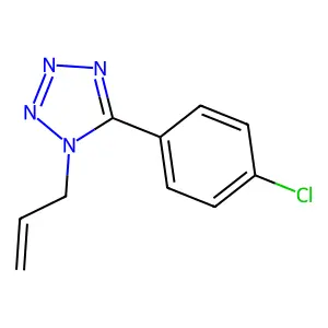 1-allyl-5-(4-chlorophenyl)-1H-1,2,3,4-tetraazole structure