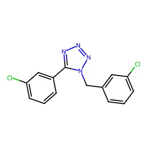 1-(3-Chlorobenzyl)-5-(3-chlorophenyl)-1H-1,2,3,4-tetrazole structure