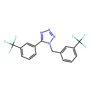 1-(3-(Trifluoromethyl)benzyl)-5-(3-(trifluoromethyl)phenyl)-1H-1,2,3,4-tetraazole structure