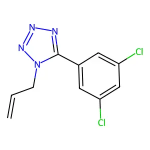 1-allyl-5-(3,5-dichlorophenyl)-1H-1,2,3,4-tetraazole structure
