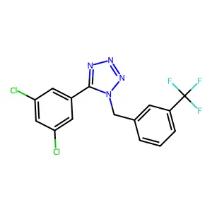 5-(3,5-Dichlorophenyl)-1-[[3-(trifluoromethyl)phenyl]methyl]tetrazole structure