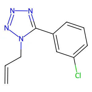 1-allyl-5-(3-chlorophenyl)-1H-1,2,3,4-tetraazole structure