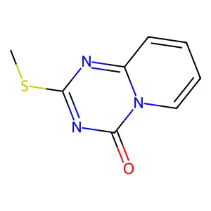 2-(methylsulfanyl)-4H-pyrido[1,2-a][1,3,5]triazin-4-one structure